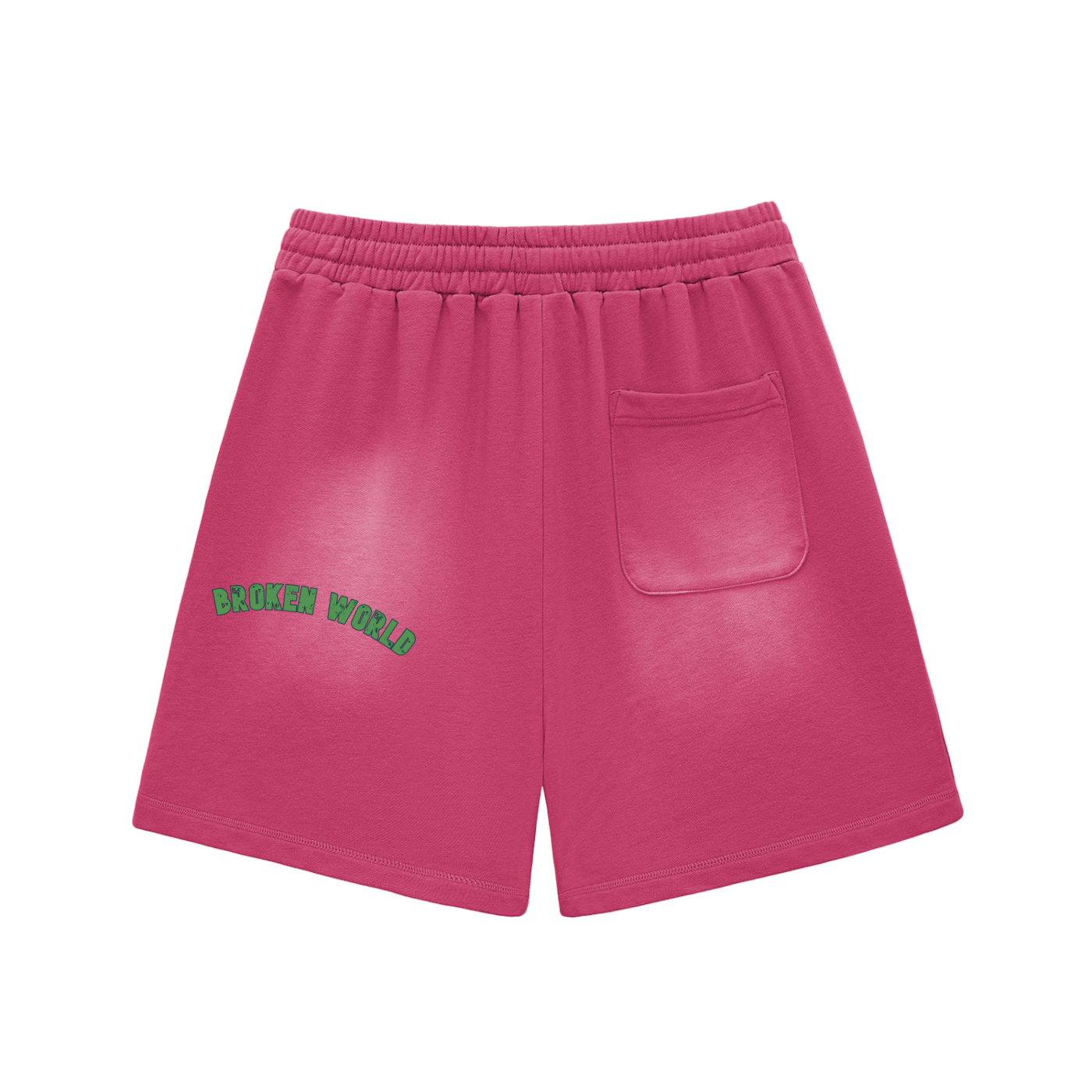 Broken world Sun Fade Raw Edge Shorts