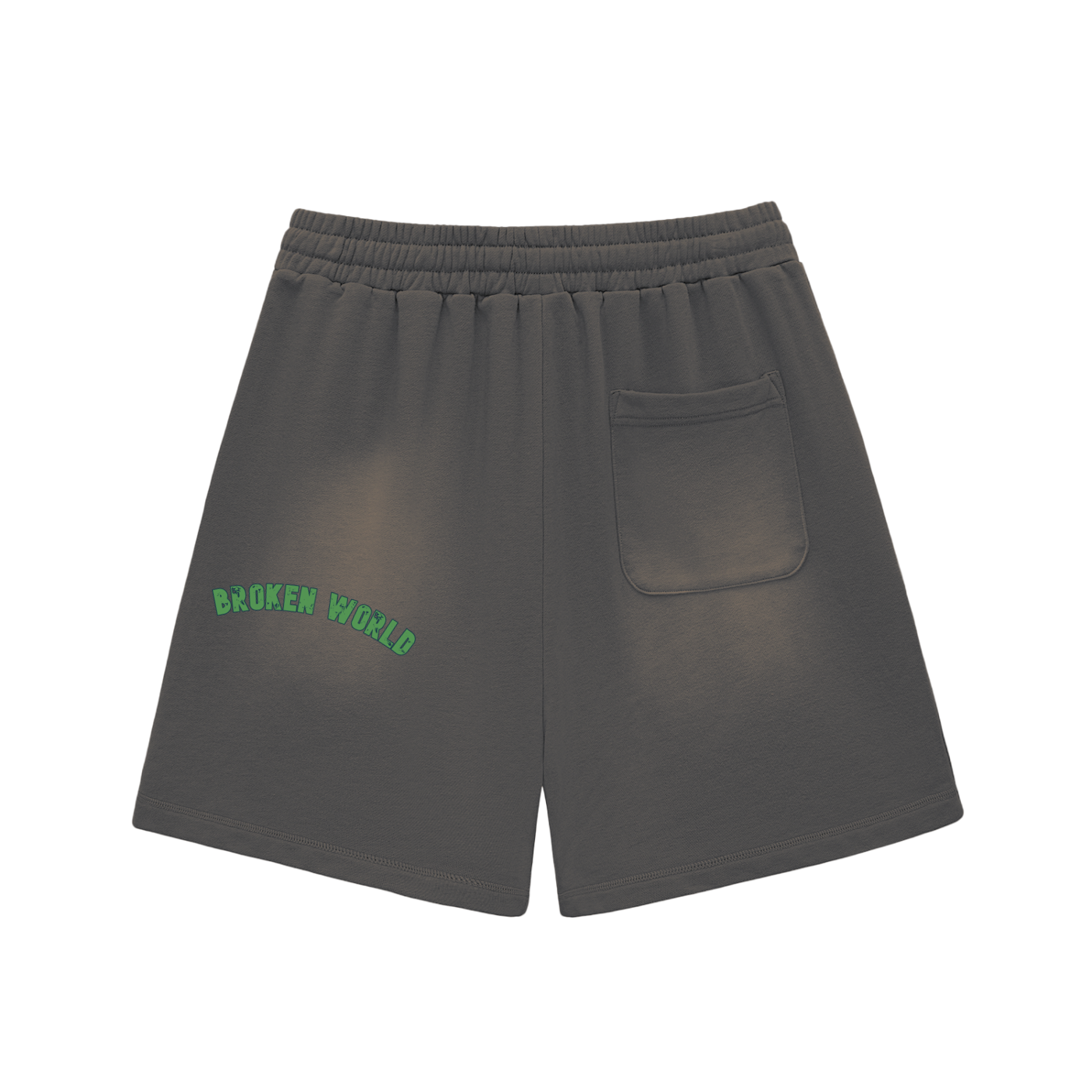 Broken world Sun Fade Raw Edge Shorts