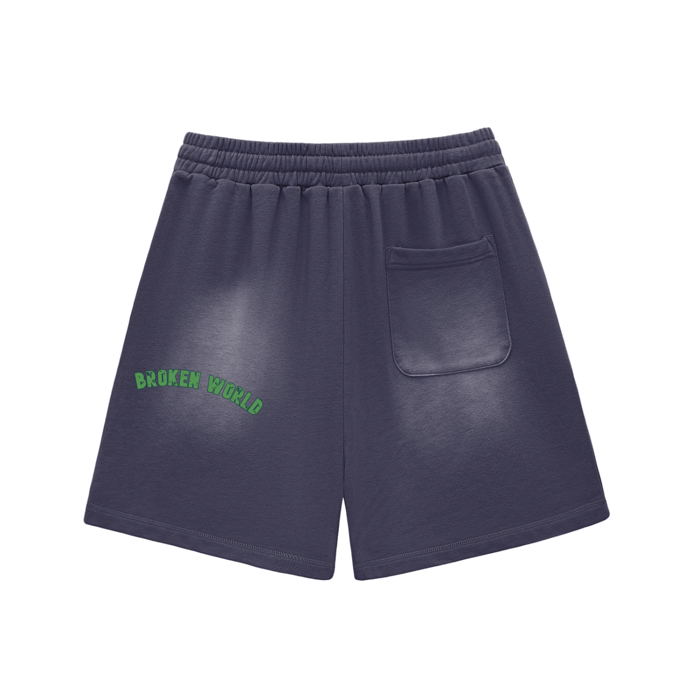 Broken world Sun Fade Raw Edge Shorts