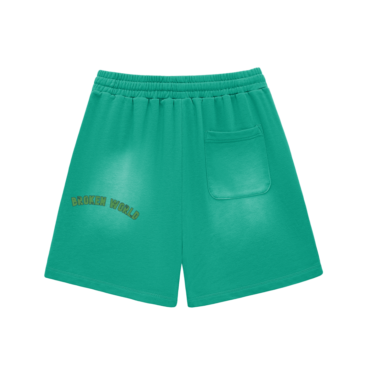 Broken world Sun Fade Raw Edge Shorts