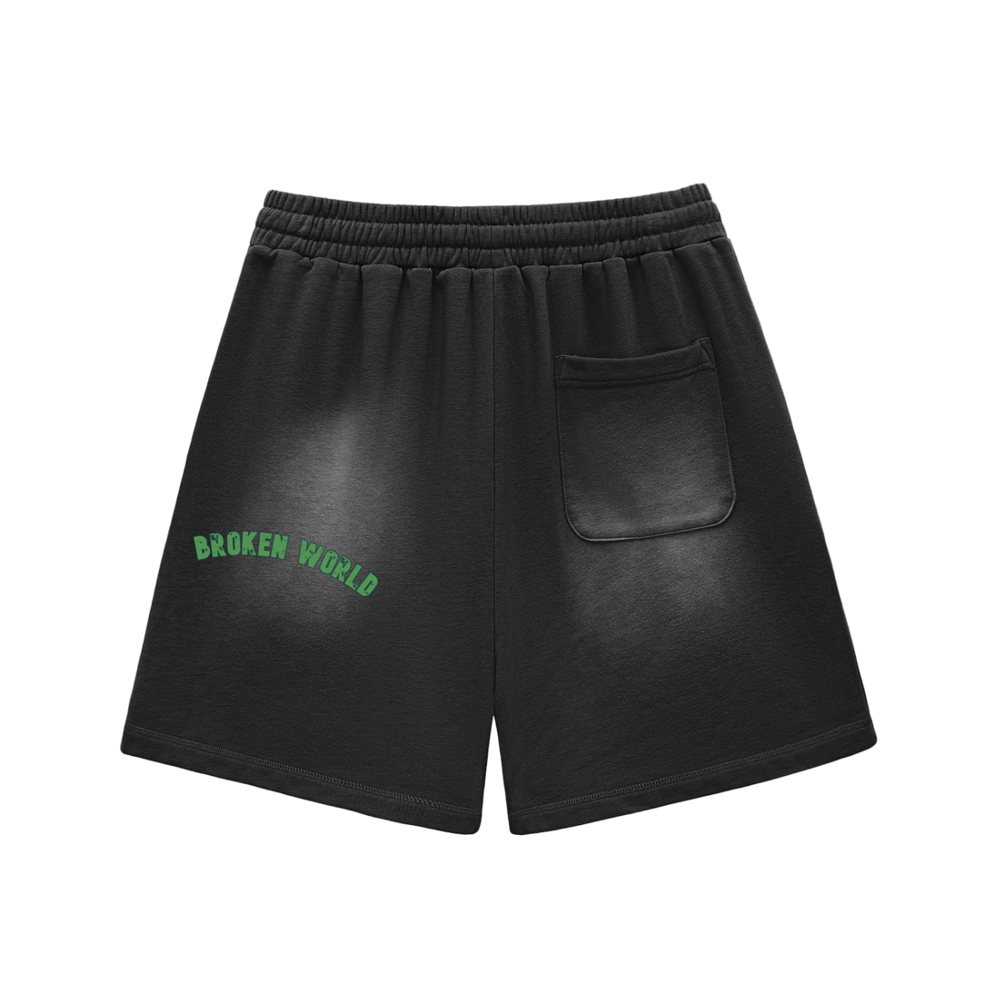 Broken world Sun Fade Raw Edge Shorts